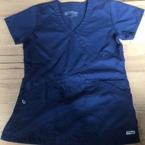 Navy Blue scrub top
